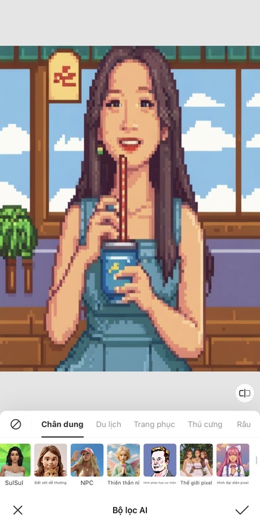 tạo ảnh pixel-Bộ lọc tạo ảnh pixel