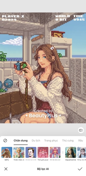 tạo ảnh pixel-Bộ lọc tạo ảnh pixel