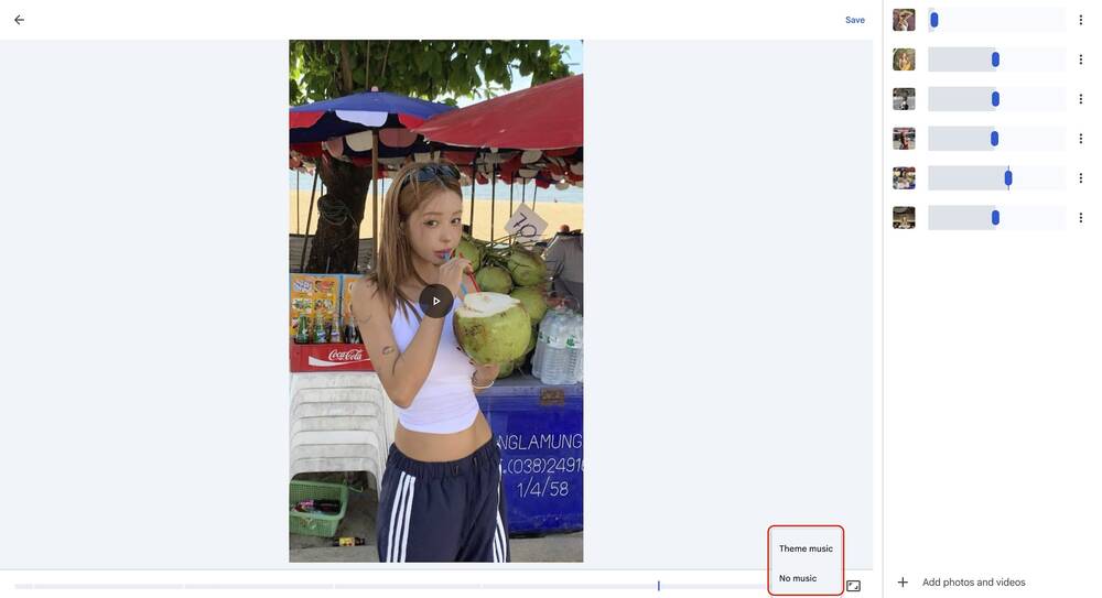 tạo video từ hình ảnh-Thay đổi nhạc nền