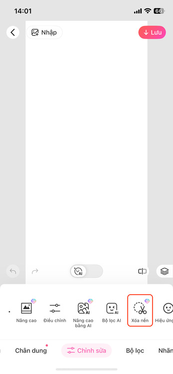 cắt ảnh thành hình tròn trên điện thoại-Xóa nền ảnh trắng 02