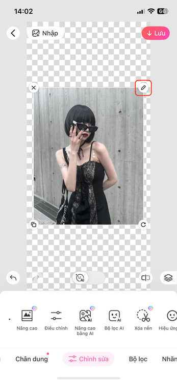 cắt ảnh thành hình tròn trên điện thoại-Chọn tính năng cắt ảnh cho ảnh mới 01