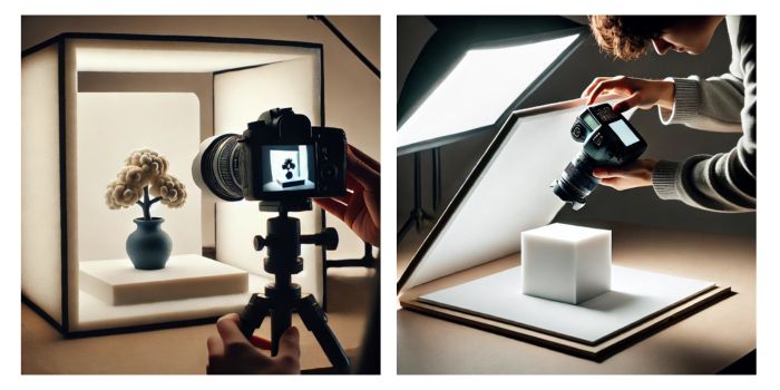 diy photography lighting - A foam core board