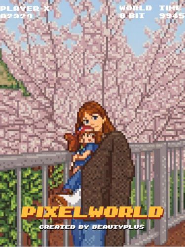 After AI converts it into pixel art