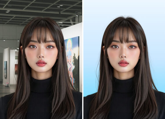 Add Blue Background to Photo