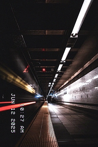 레트로 필터-지하철역-후