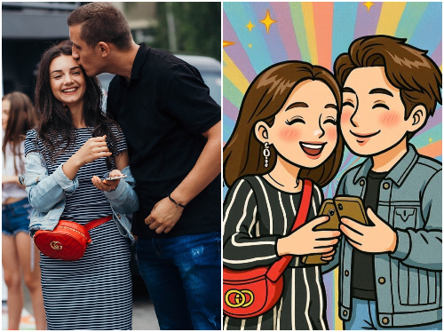 ホロカードの比較画像