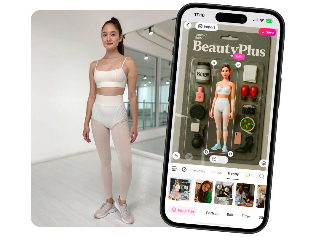 BeautyPlus Action Figure Generator