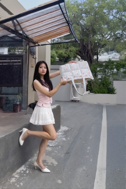 การแก้ไขภาพของเจนซีกระเป๋าคว่ำก่อน