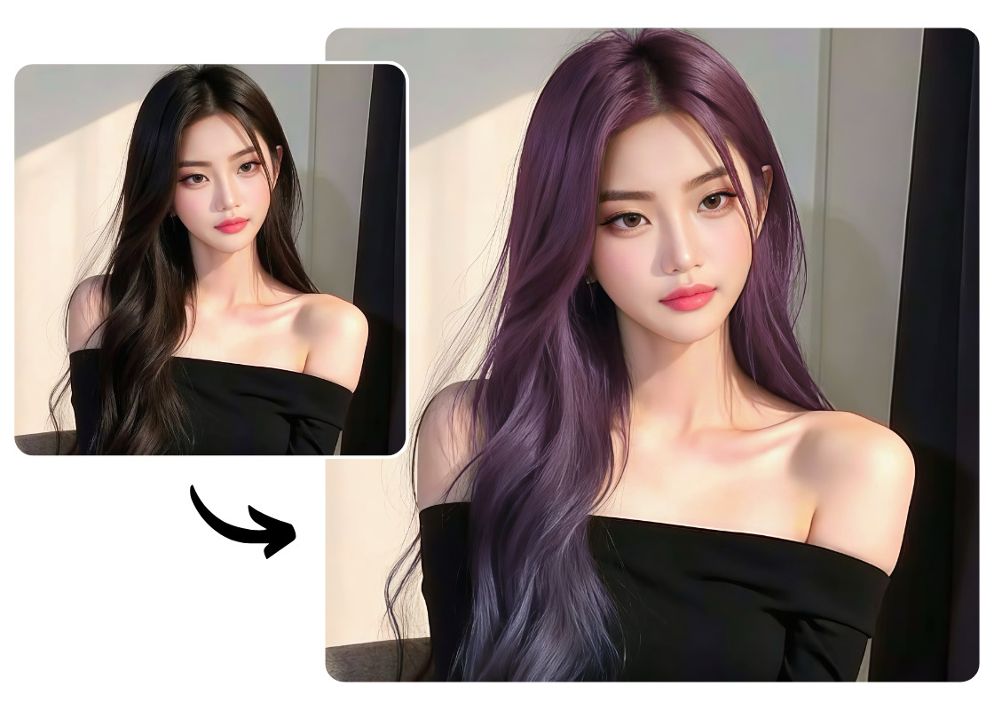 Hair Color Try On