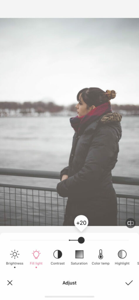 fill light gloomy photo editing tutorial by BeautyPlus