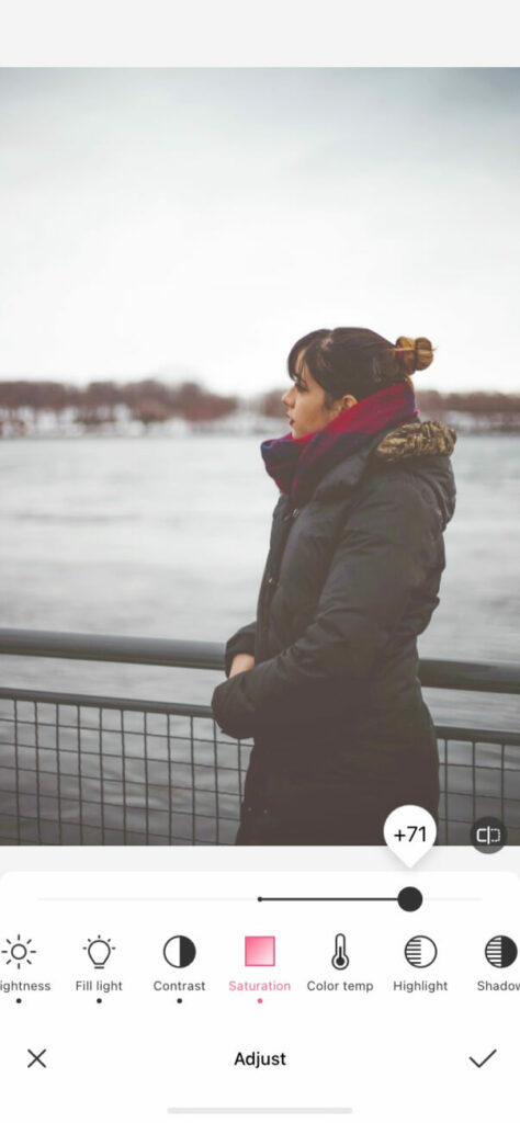 saturation gloomy photo editing tutorial by BeautyPlus