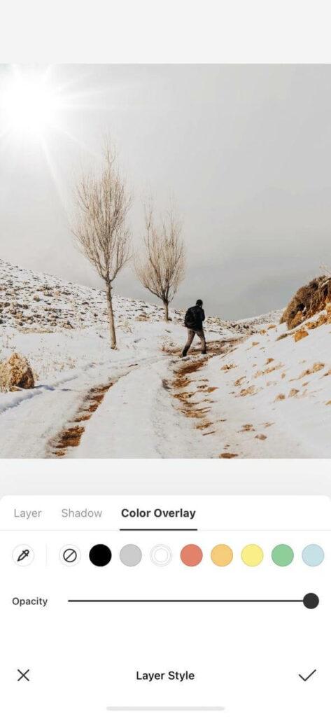 add color overlay to photo