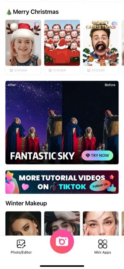 BeautyPlus Fantastic Sky Change