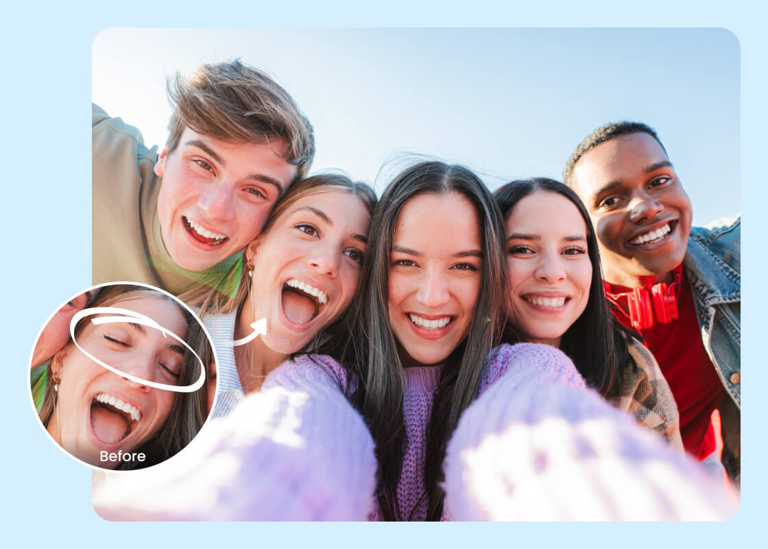 BeautyPlus Open Eyes in Photo