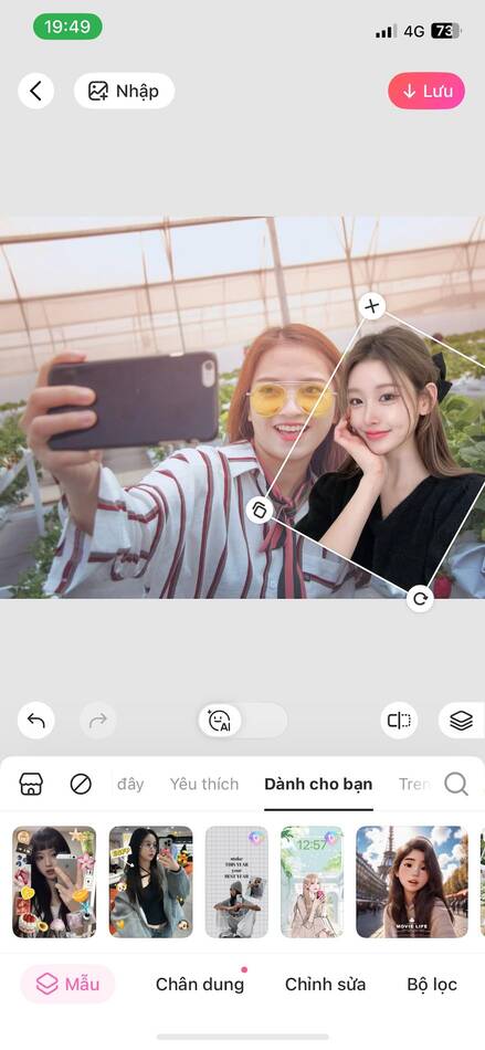 cách ghép người vào ảnh-Thêm ảnh đã xóa phông vào ảnh chính