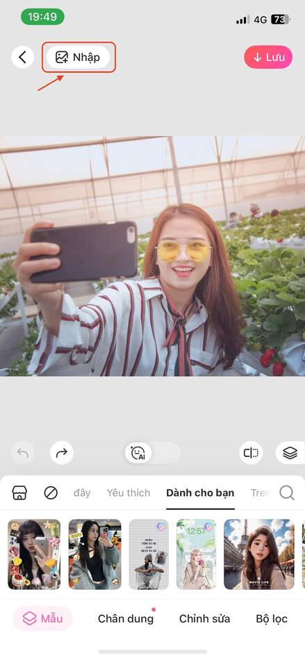 cách ghép người vào ảnh-Chọn ảnh gốc muốn ghép người vào