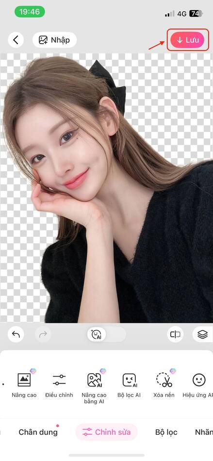 cách ghép người vào ảnh-Lưu ảnh đã xóa nền 02