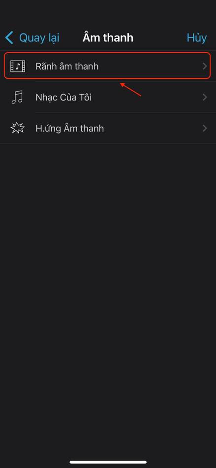 cách ghép nhạc vào video trên iphone-Chọn các bản nhạc có sẵn 01