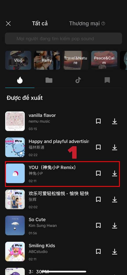cách ghép nhạc vào video trên iphone-Lựa chọn nhạc muốn chèn 01