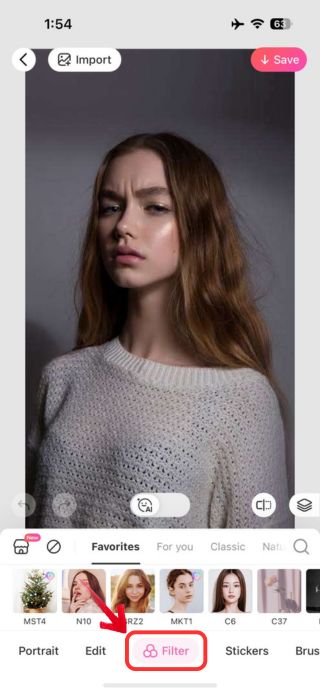 how to add rainbow filter -002