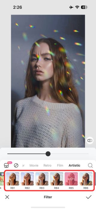 how to add rainbow filter -004