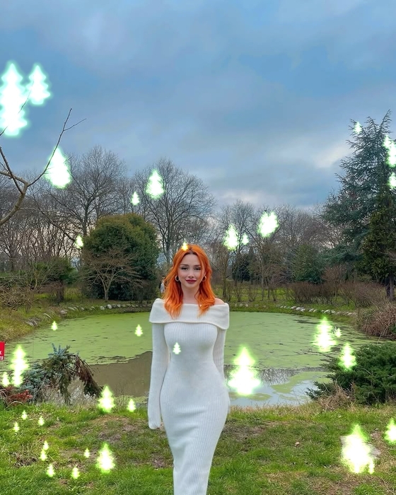 How To Add Sparkle To Photos - Xmas Tree Sparkles for Christmas-After