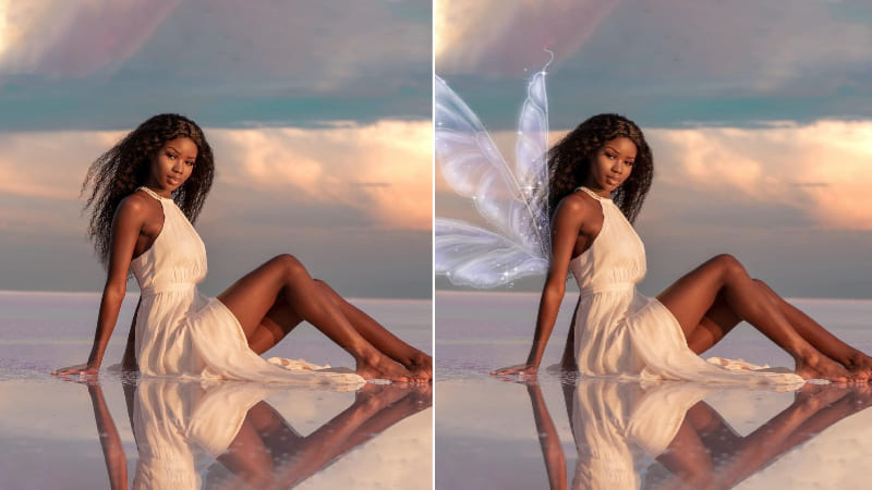 How to Add Angel Wings to a Photo?