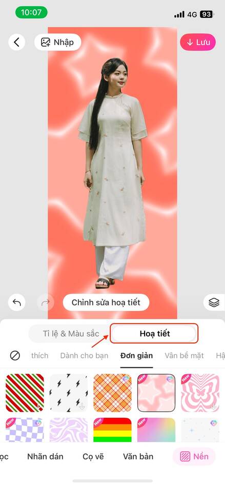 cách đổi phông nền ảnh trên iphone-Thay phông nền ảnh có sẵn trên BeautyPlus 01