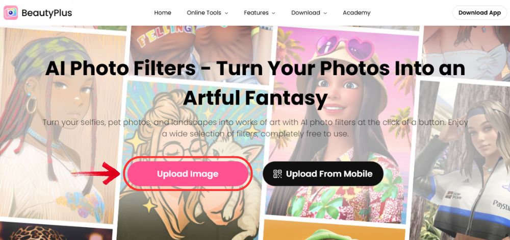 How to Create Emoji from Photo - BeautyPlus Online - 02