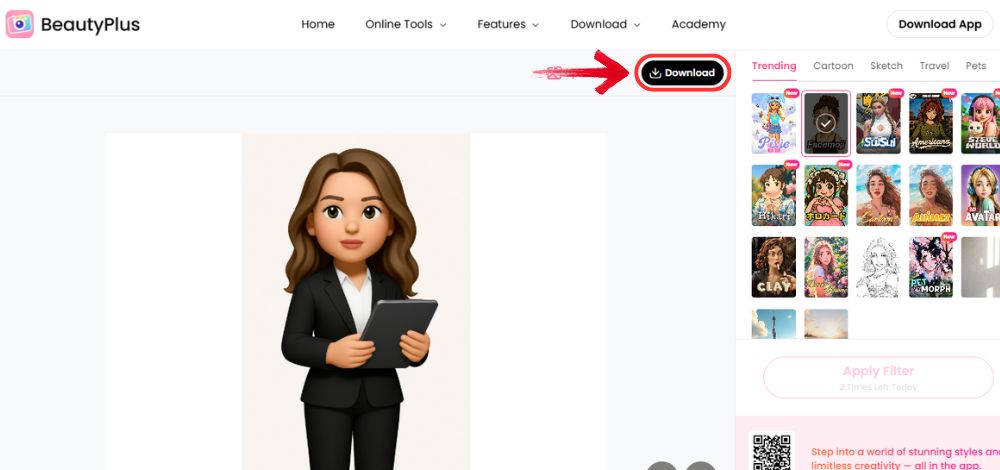 How to Create Emoji from Photo - BeautyPlus Online - 04