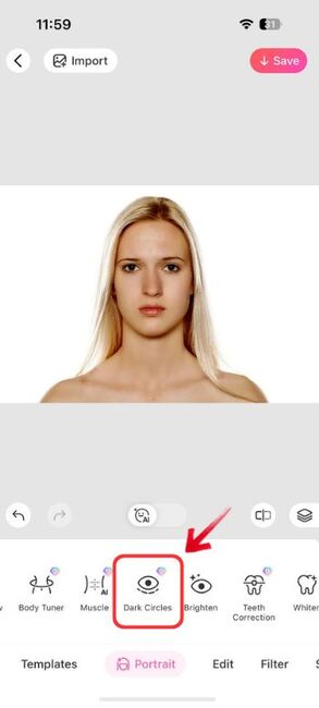 How to do Digital Makeover on Myself - Dark Circles - 06