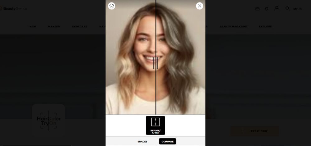 How to do Digital Makeover on Myself - Hairolor try on
