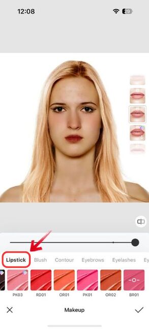 How to do Digital Makeover on Myself - Make up enchancements - 09