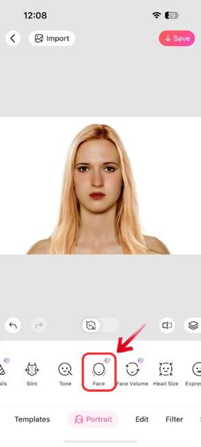 How to do Digital Makeover on Myself - slim effect for face contour - 01