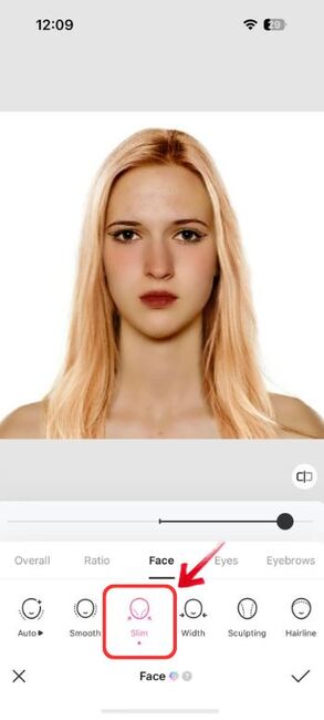 How to do Digital Makeover on Myself - slim effect for face contour - 02