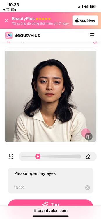 cách chỉnh ảnh nhắm mắt trên điện thoại-Nhập câu lệnh chỉnh mở mắt 02