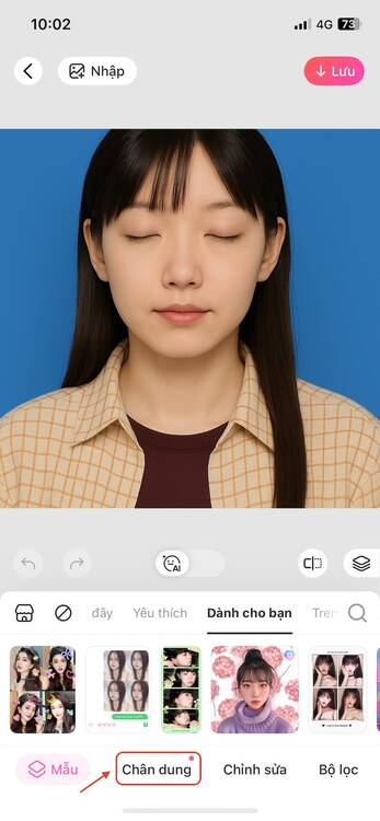 cách chỉnh ảnh nhắm mắt trên điện thoại-Chọn tính năng chỉnh sửa biểu cảm 01