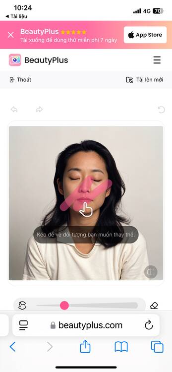 cách chỉnh ảnh nhắm mắt trên điện thoại-Chọn phân vùng mắt bị nhắm 01