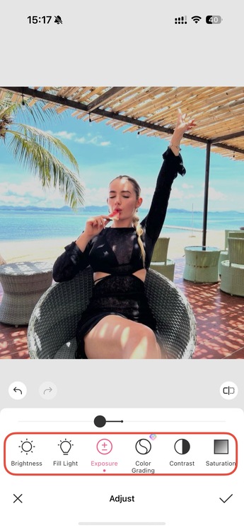 How to fix overexposed photos-beautyplus-step4