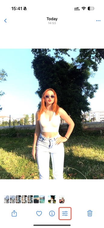 How to fix overexposed photos-iphone-step1