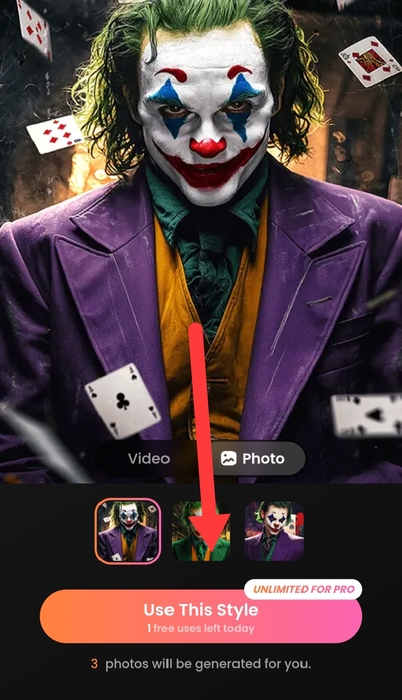 How to generate your own joker pfp step 7