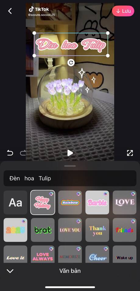 cách chèn chữ vào video-Chỉnh định dạng chữ chèn vào video 01