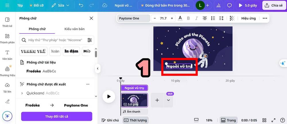 cách chèn chữ vào video-Chèn chữ vào video trên Canva