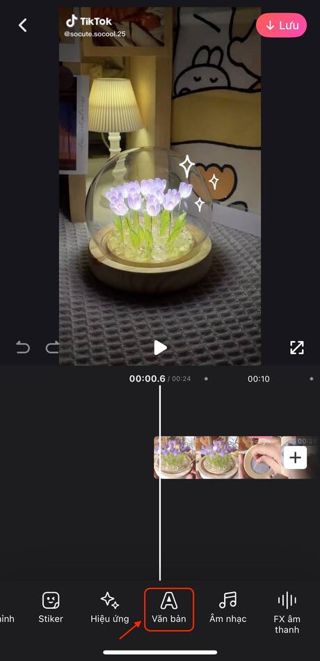 cách chèn chữ vào video-Chọn mẫu chèn văn bản 01