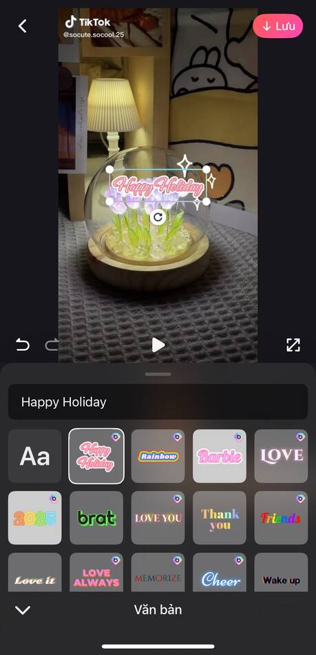 cách chèn chữ vào video-Chọn mẫu chèn văn bản 02
