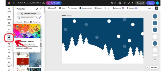 How to Make a Christmas Wallpaper in Adobe- 03