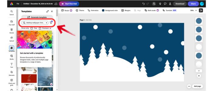 How to Make a Christmas Wallpaper in Adobe- 04