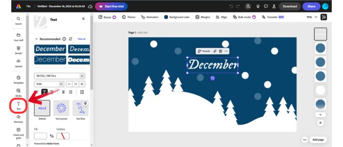 How to Make a Christmas Wallpaper in Adobe- 05