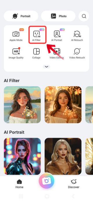 How to Make a Christmas Wallpaper with BeautyPlus - 02