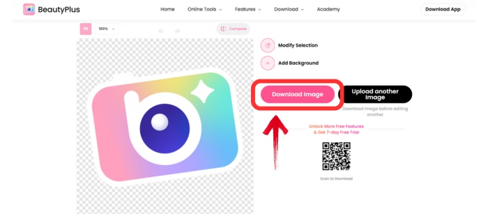How to Make a Logo Transparent with BeautyPlus 04